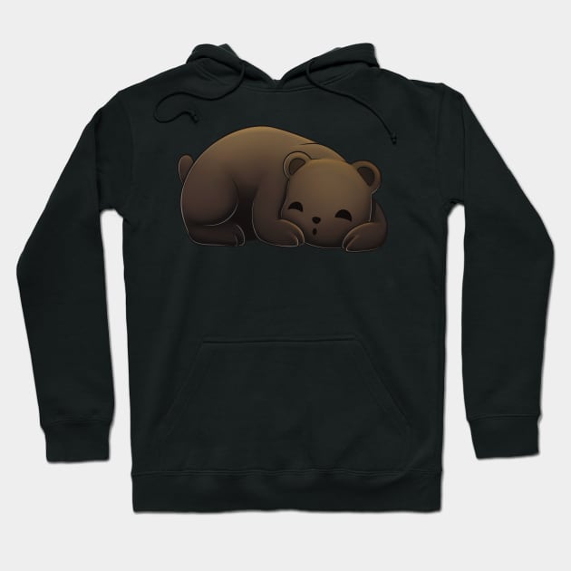 Cute Black Bear Hoodie by TimeSkiff